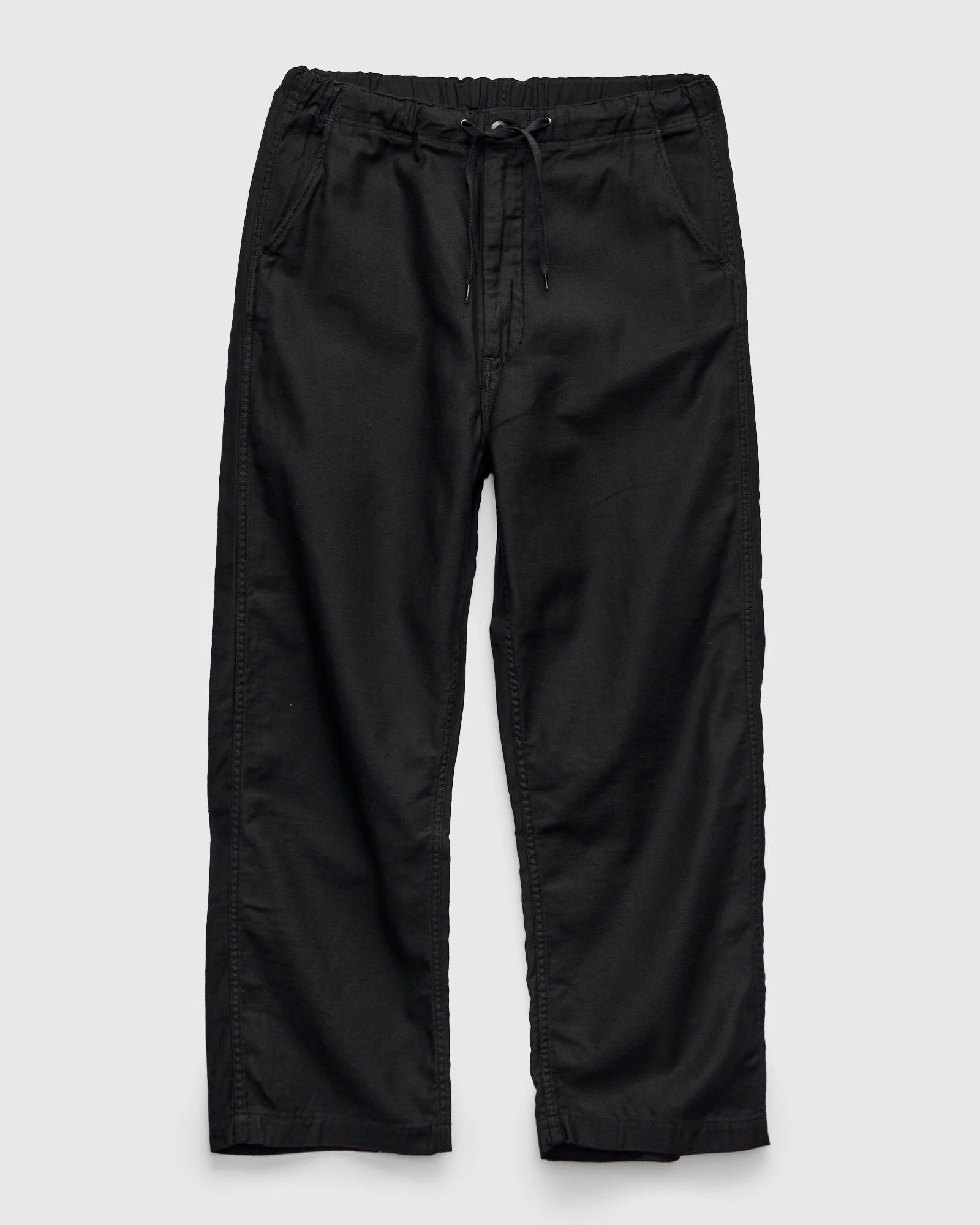 Wide Fit Reverse Satin New Yorker Pants in Black - 1