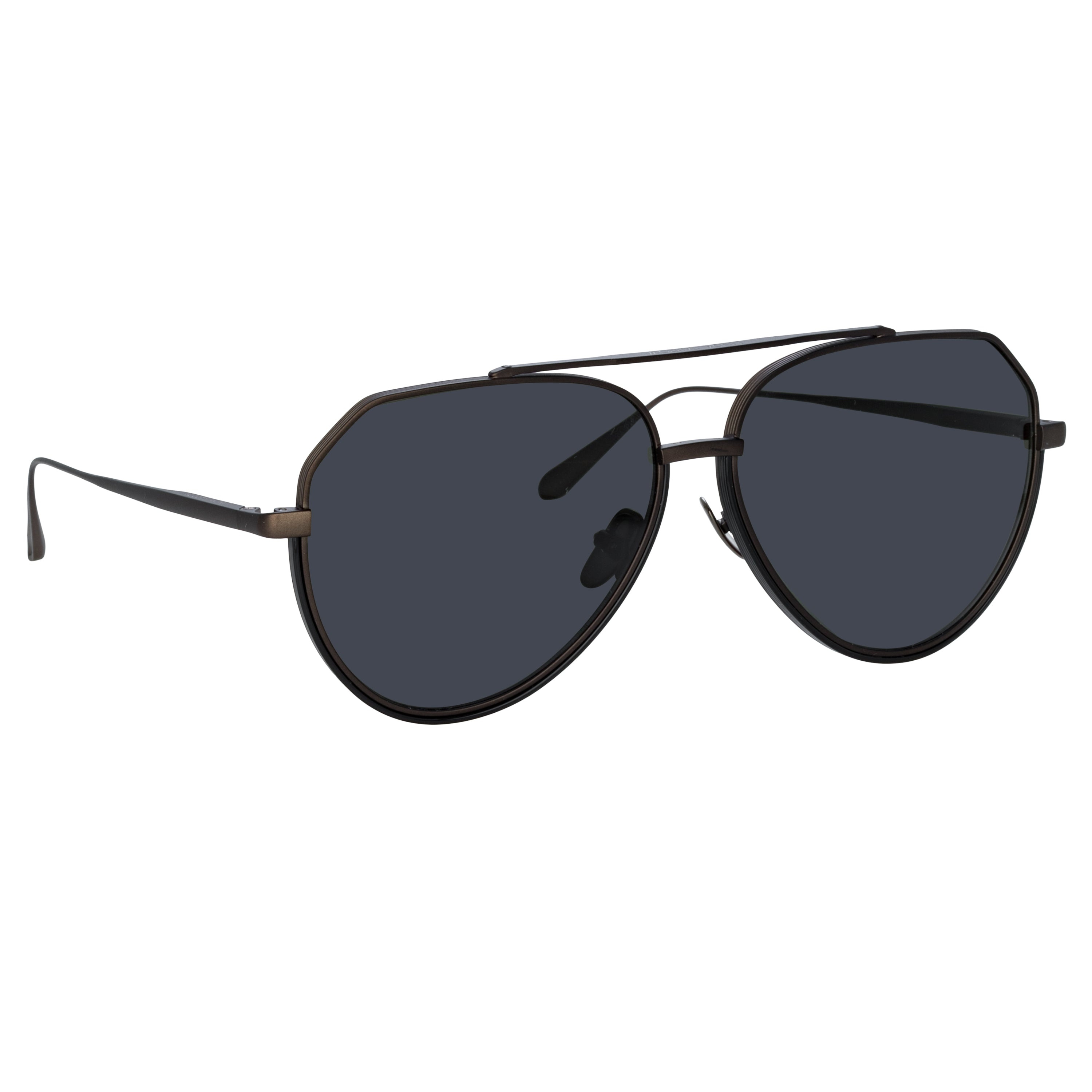 BAYER AVIATOR SUNGLASSES IN NICKEL - 3