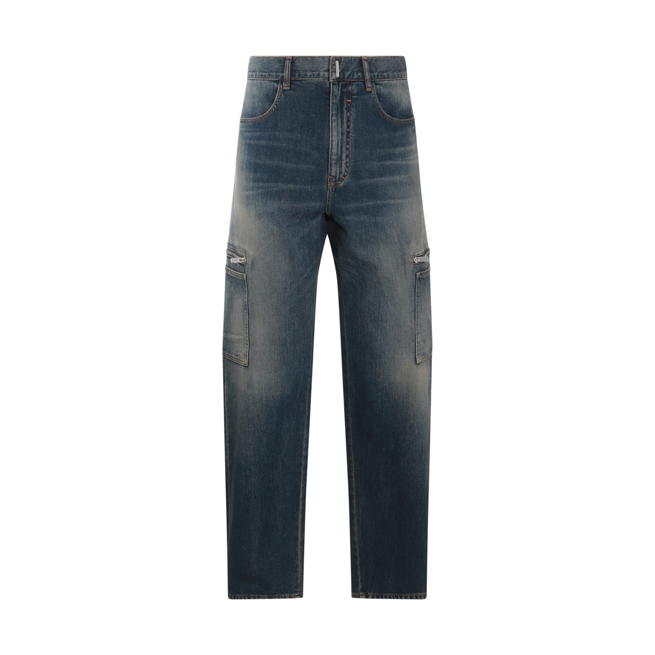 navy cotton jeans - 1