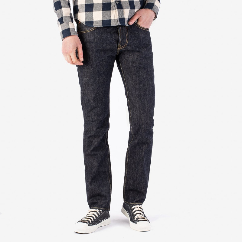 Iron Heart IH-777S-21 21oz Selvedge Denim Slim Tapered Cut Jeans - Indigo outlook