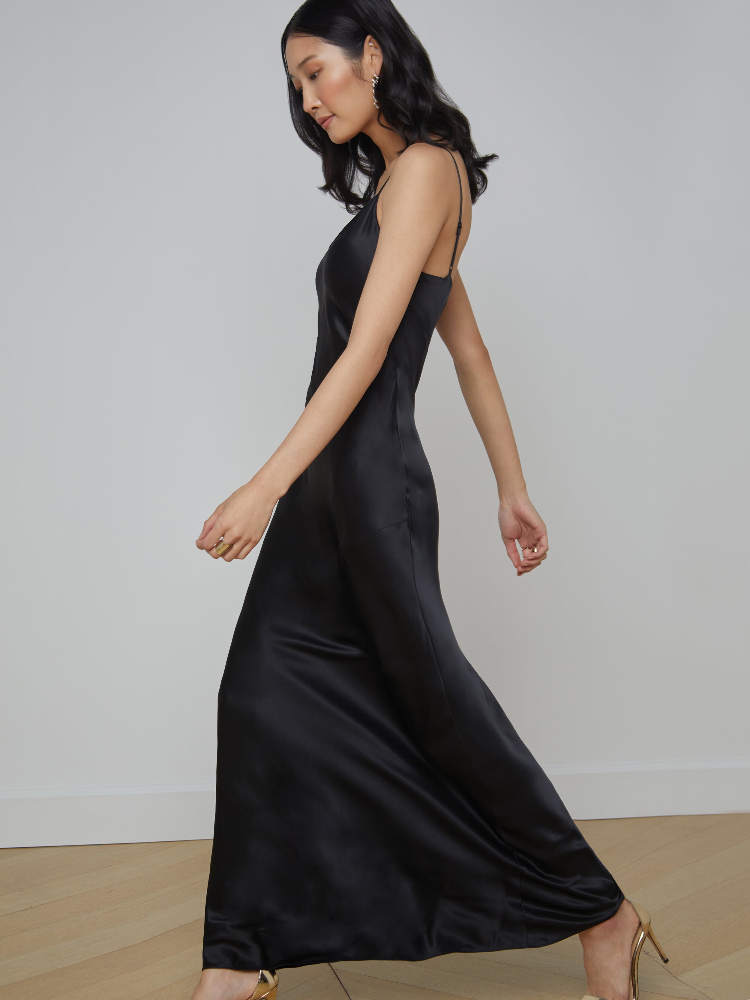 Serita Silk Slip Dress - 4