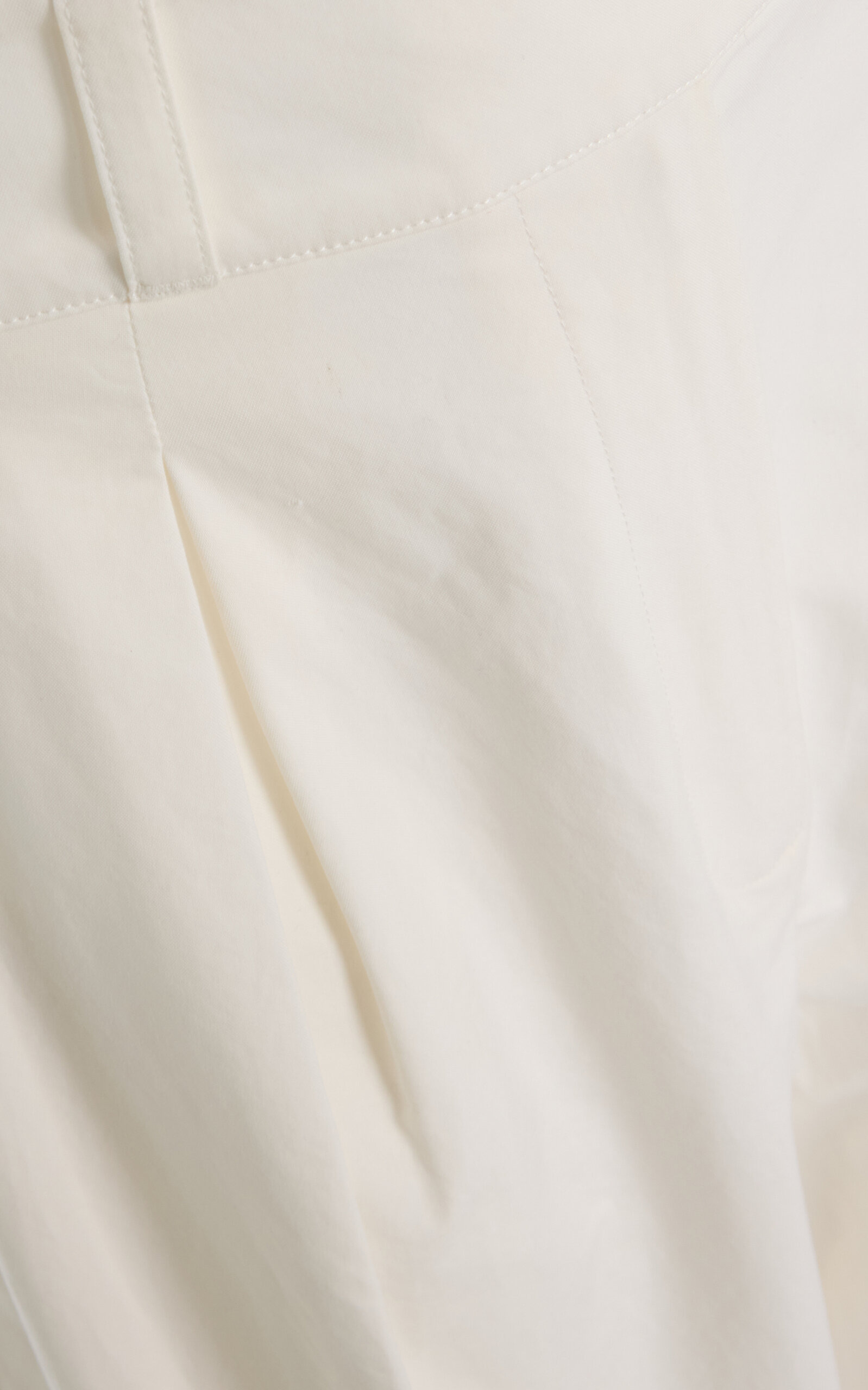 Newport High-Rise Cotton Wide-Leg Pants white - 5