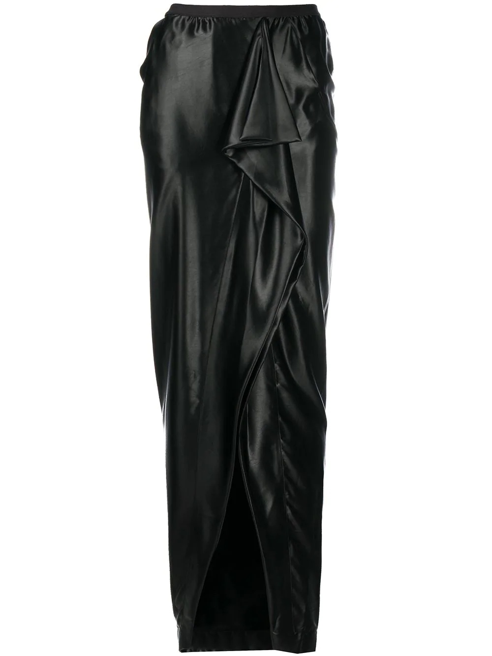 draped maxi skirt - 1