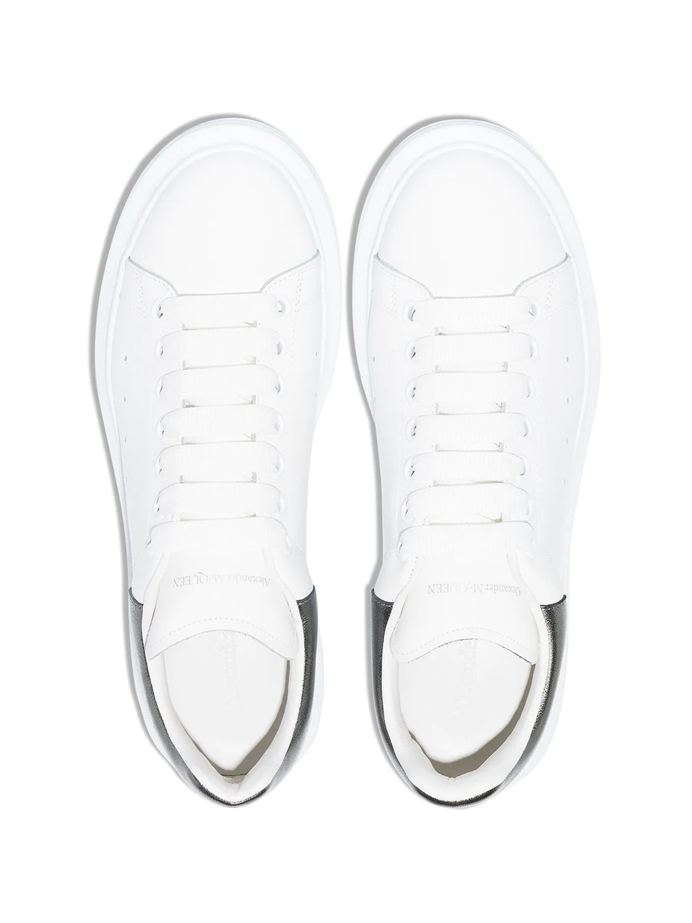 Oversized metallic leather sneakers - 2