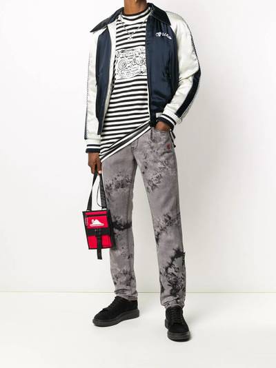 Off-White  tie-dye straight-leg jeans outlook