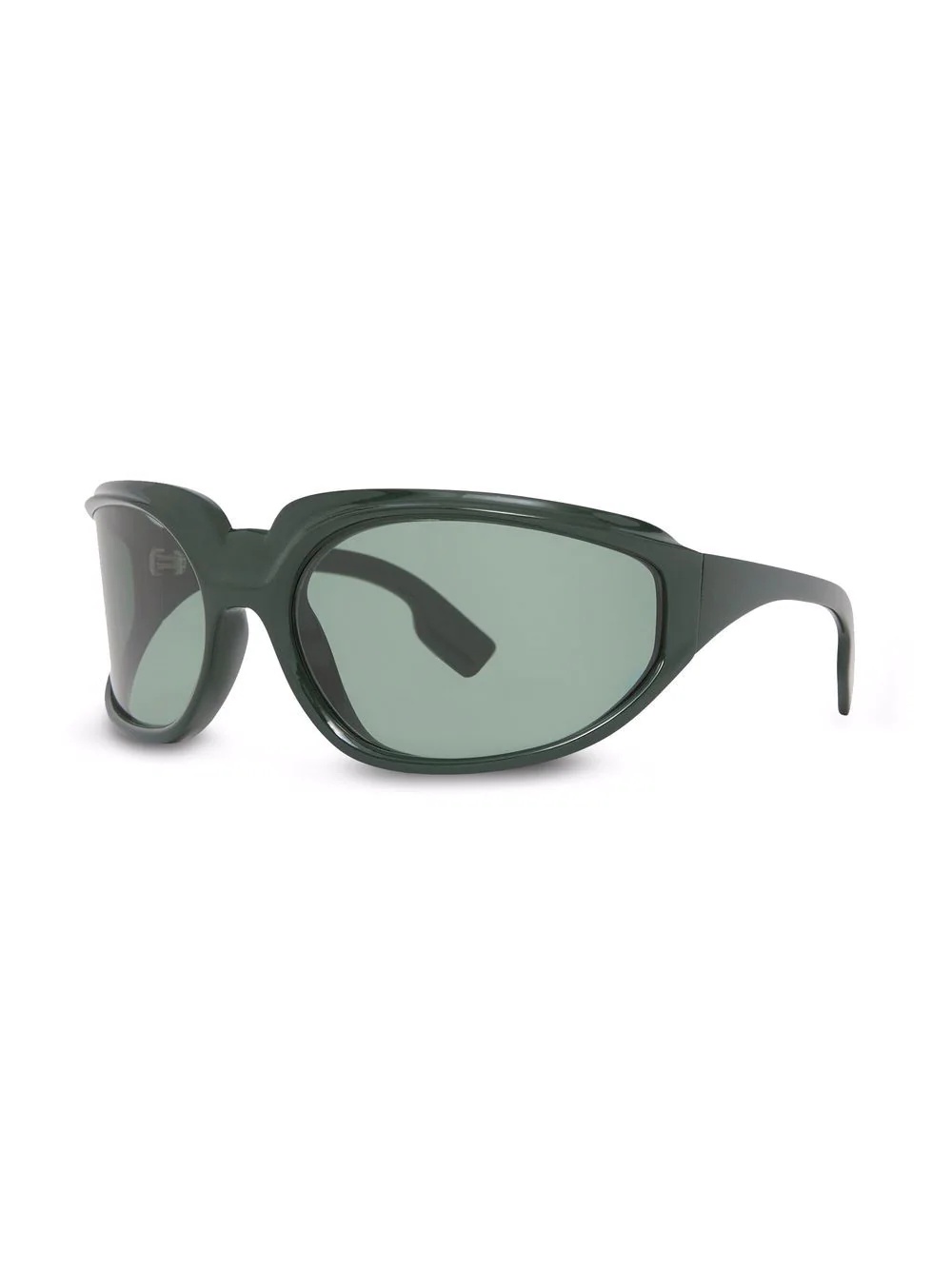 tinted oval frame sunglasses - 2