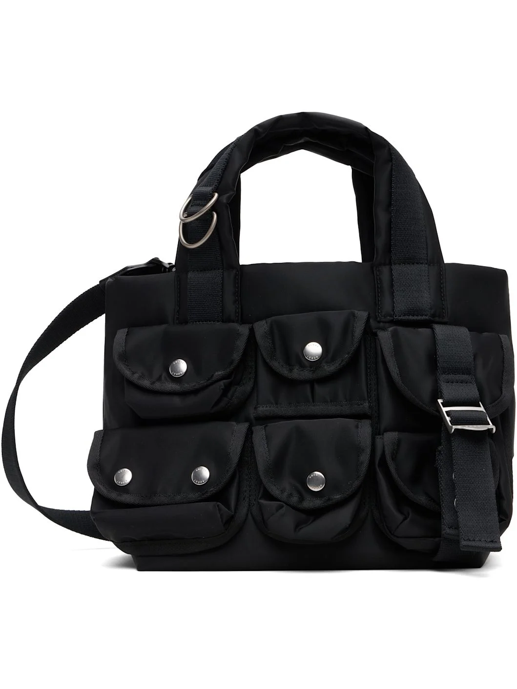 Black Small Nylon Tote - 1
