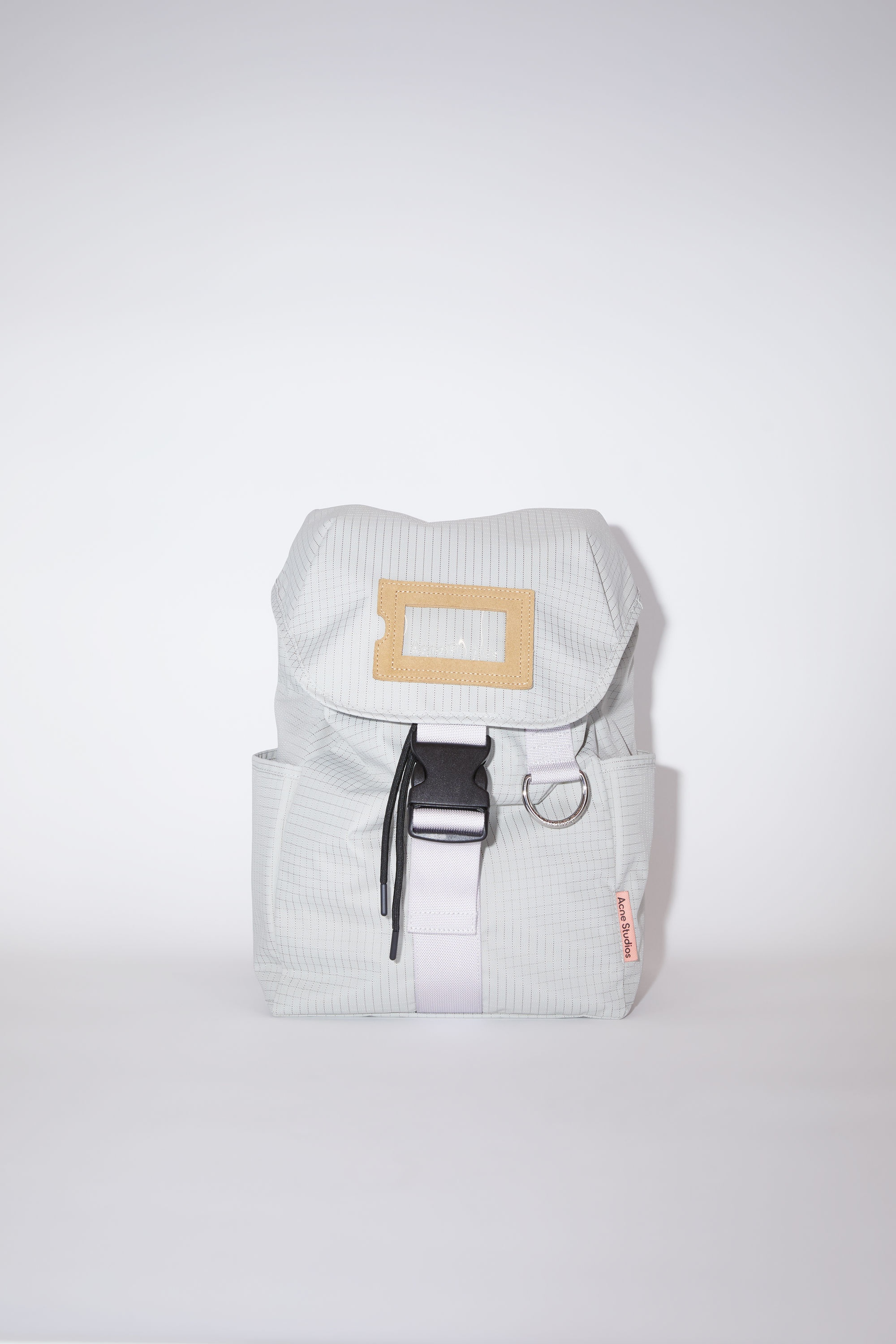 Ripstop nylon backpack - Cold beige/lilac purple - 1