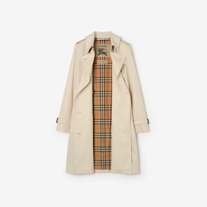 Burberry Mid-length Tropical Gabardine Kensington Trench Coat outlook