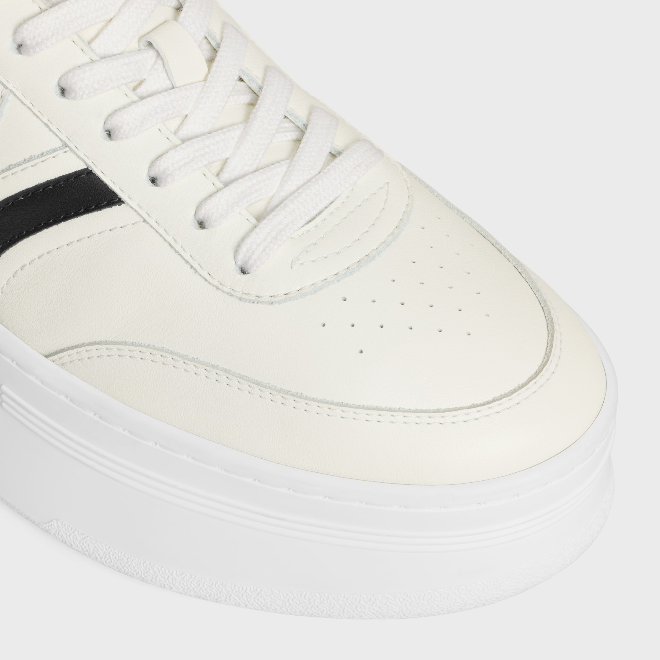CELINE - BLOCK SNEAKERS WITH BACK TRIOMPHE AND WEDGE OUTSOLE IN CALFSKIN - 4