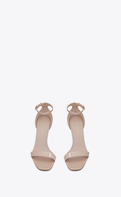 SAINT LAURENT amber sandals in patent leather outlook