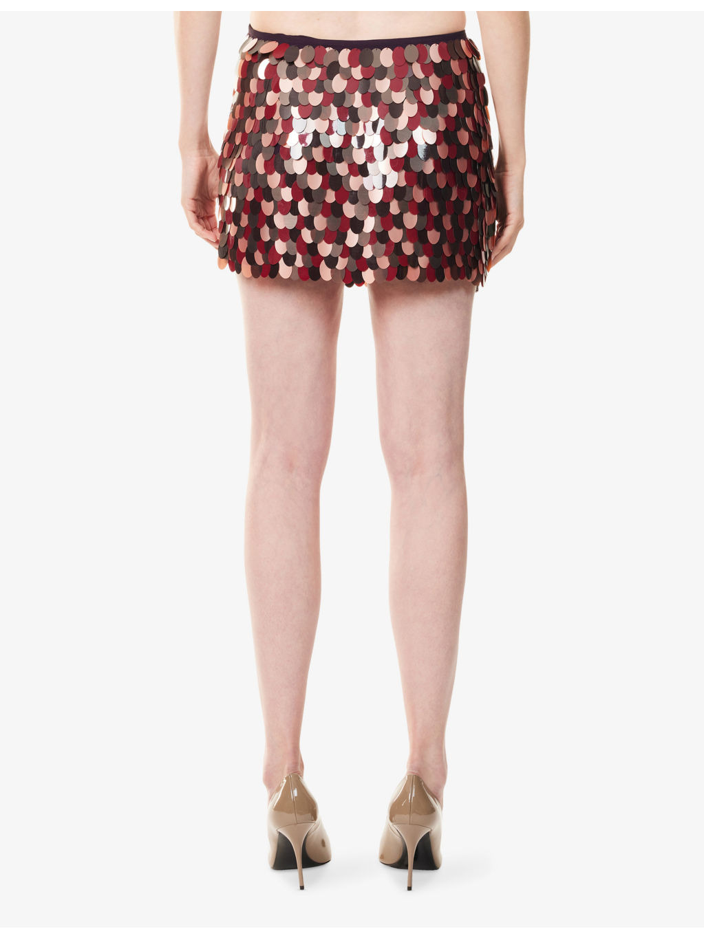Gabrina Embellished Woven Mini Skirt - 4