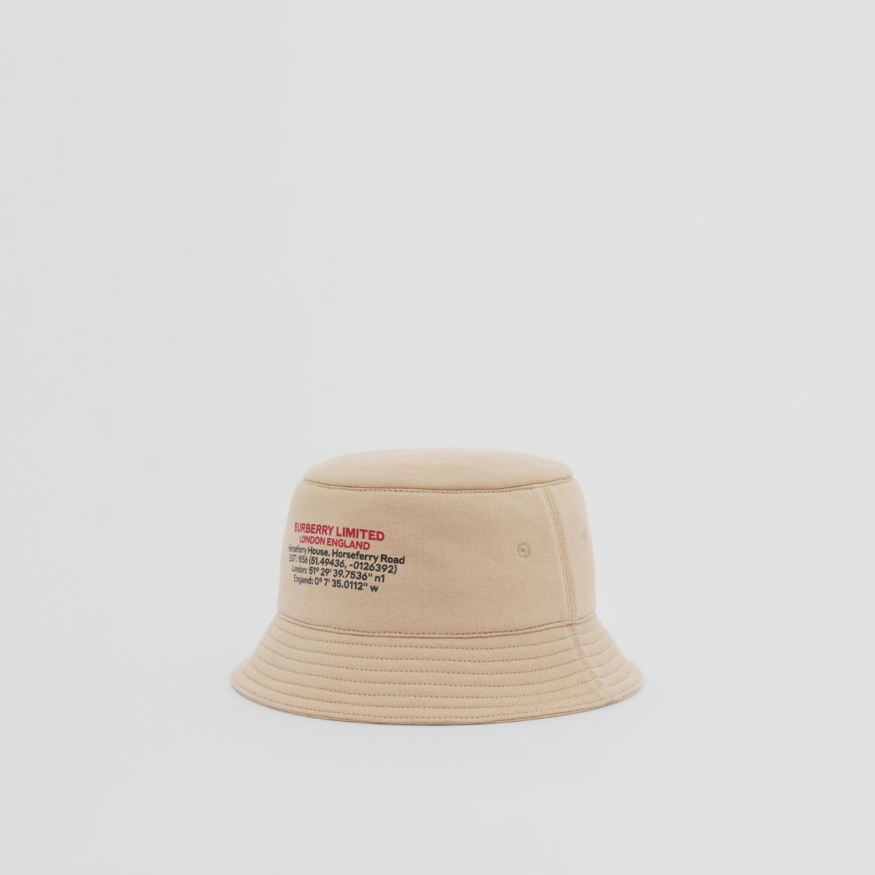 Location Print Cotton Bucket Hat - 5