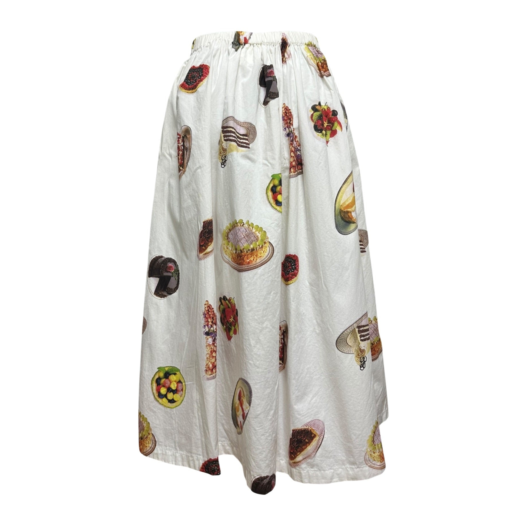 JUNYA WATANABE Spring Summer 2001 Sweet Cake Dessert Print Midi Skirt - 2