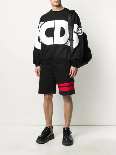 GCDS oversized logo print sweatshirt outlook