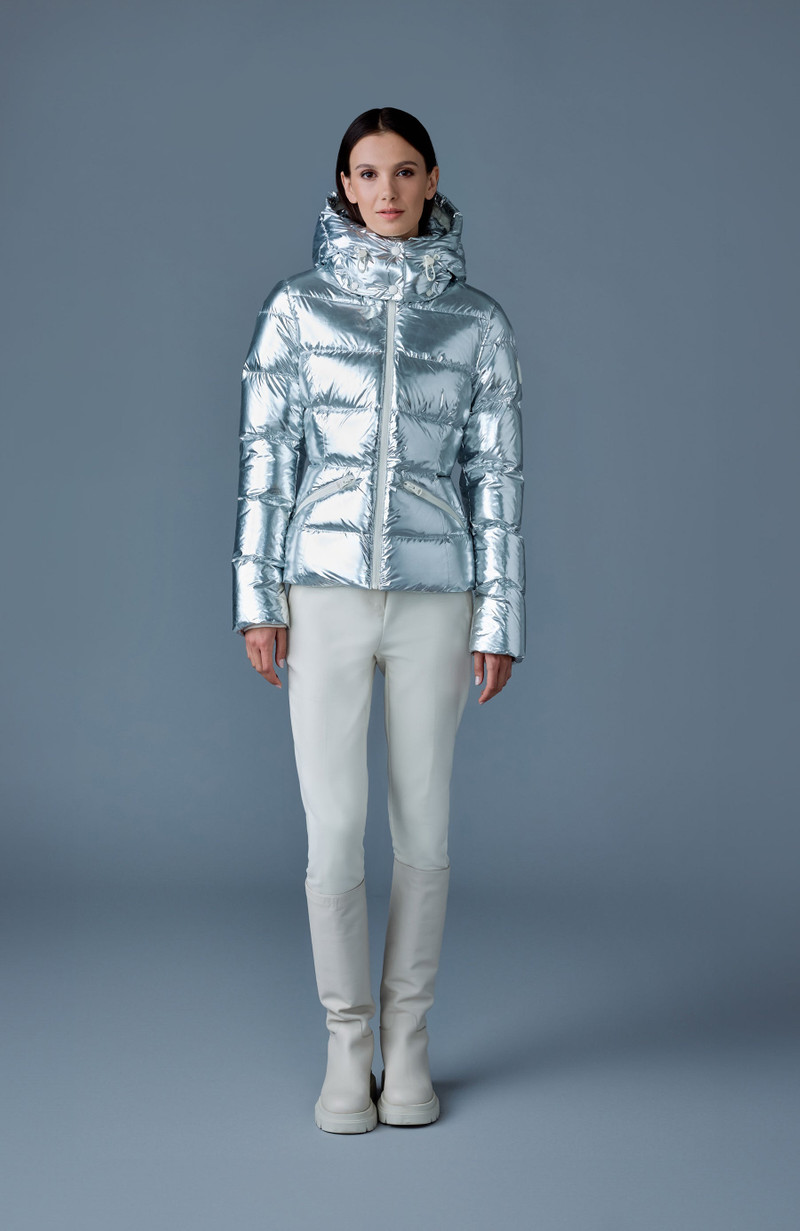 MACKAGE MADALYN-M Metallic laminate down jacket outlook