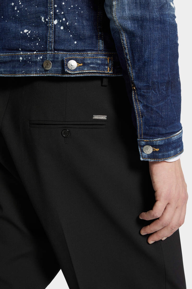 ONE PLEAT WOOL PANT - 5