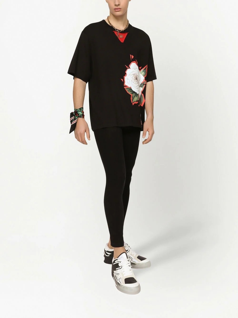 floral-print cotton T-shirt - 2