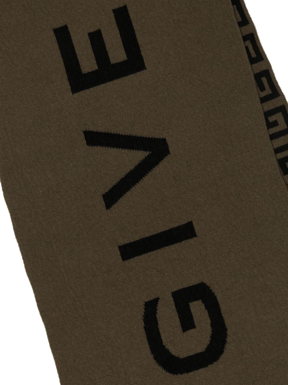 reversible logo-intarsia scarf - 2