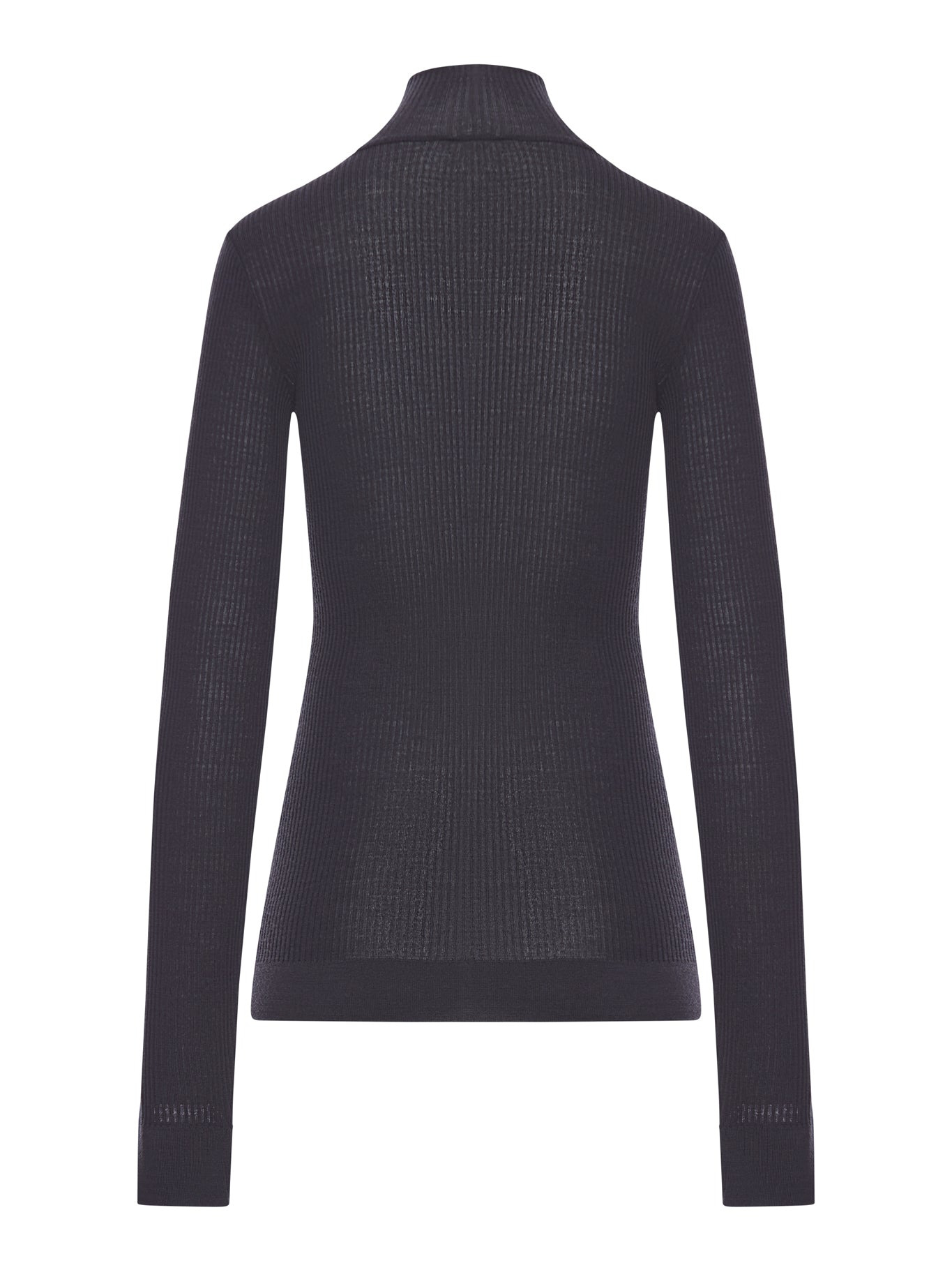 HIGH NECK WOOL SWEATER - 2
