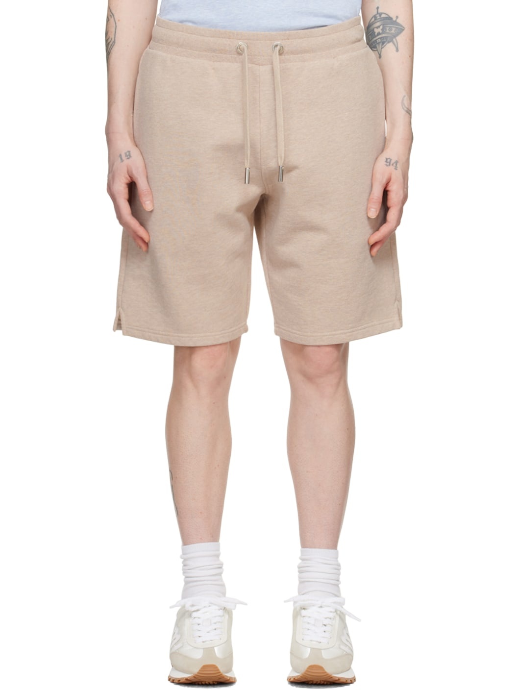 Beige Ami de Cœur Shorts - 1