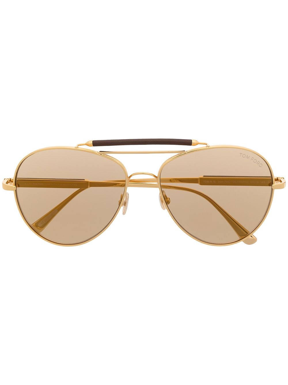 aviator-frame tinted sunglasses - 1