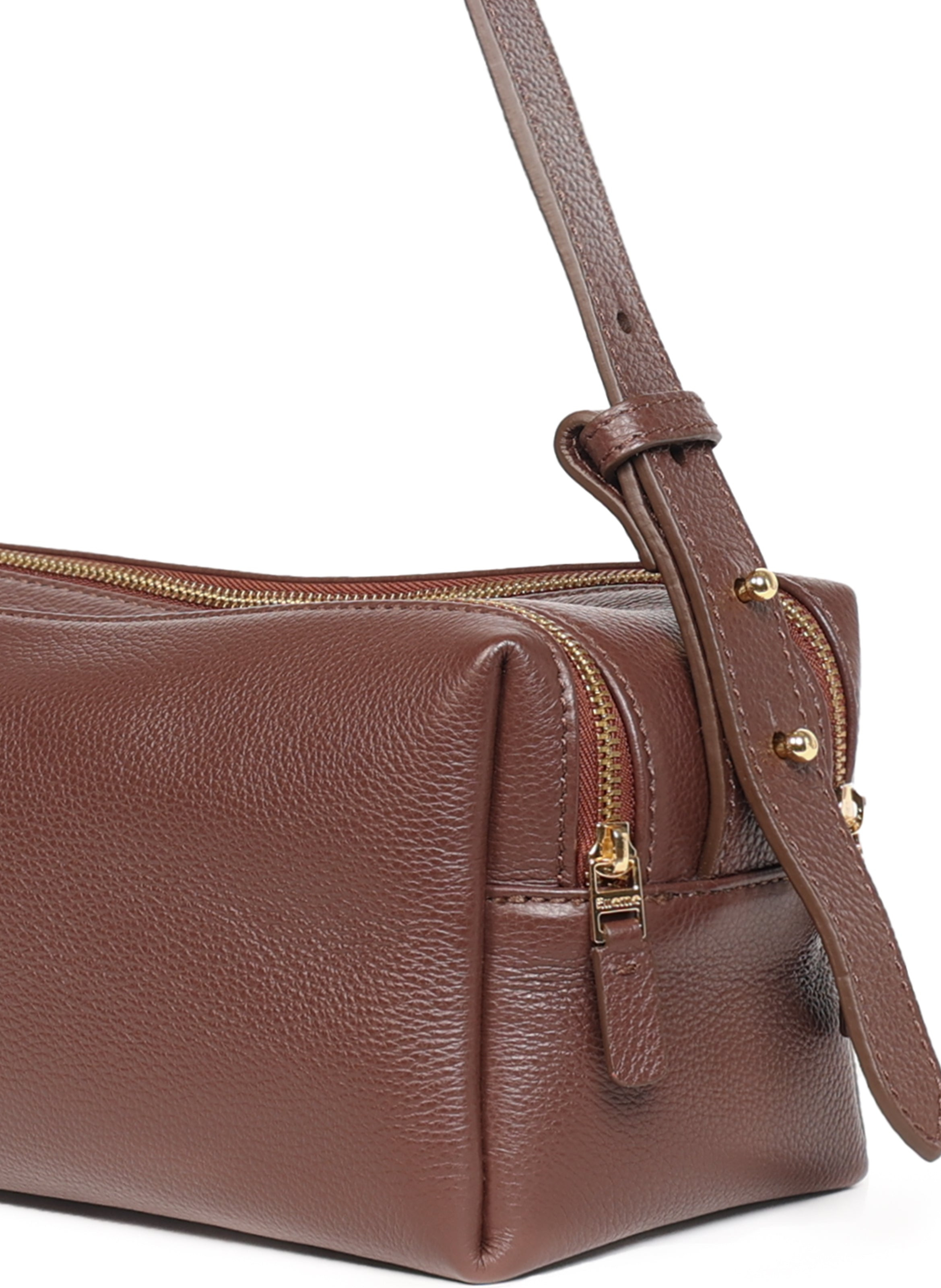 Trousse Pebbled Leather Dark Brown - 5