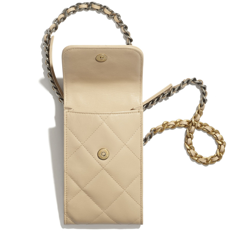 CHANEL CHANEL 19 Phone Holder with Chain outlook