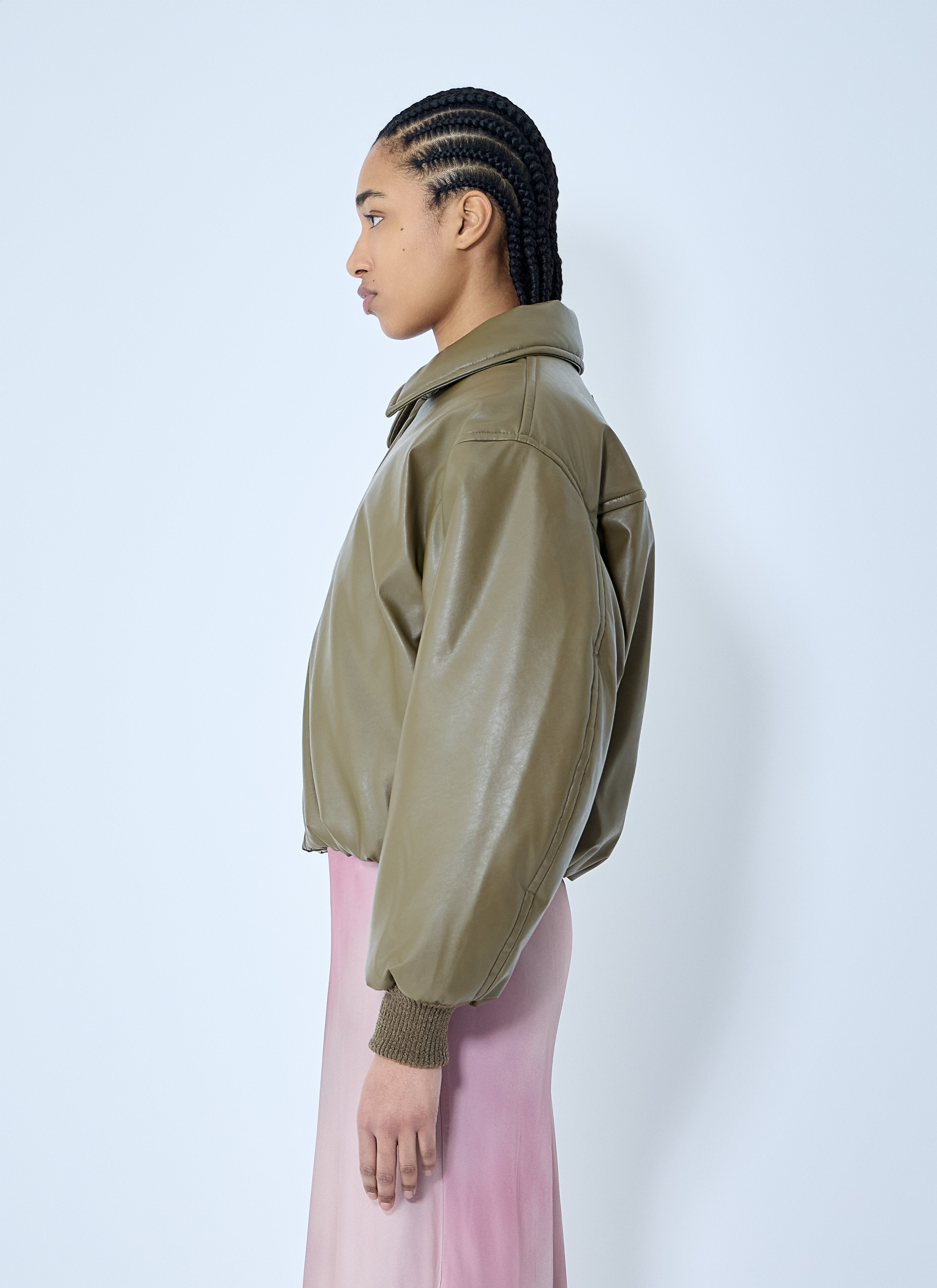 Acne Studios Women Coated Bomber Jacket - 3