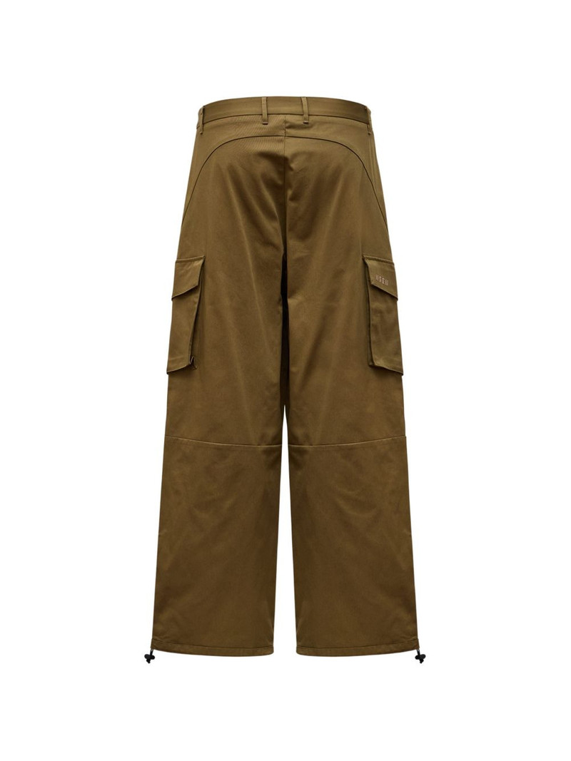MSGM logo-detail cargo pants outlook