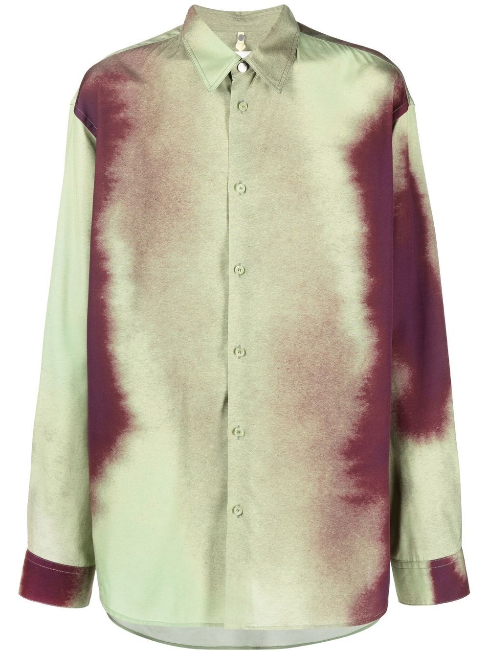 tie-dye long-sleeve shirt - 1