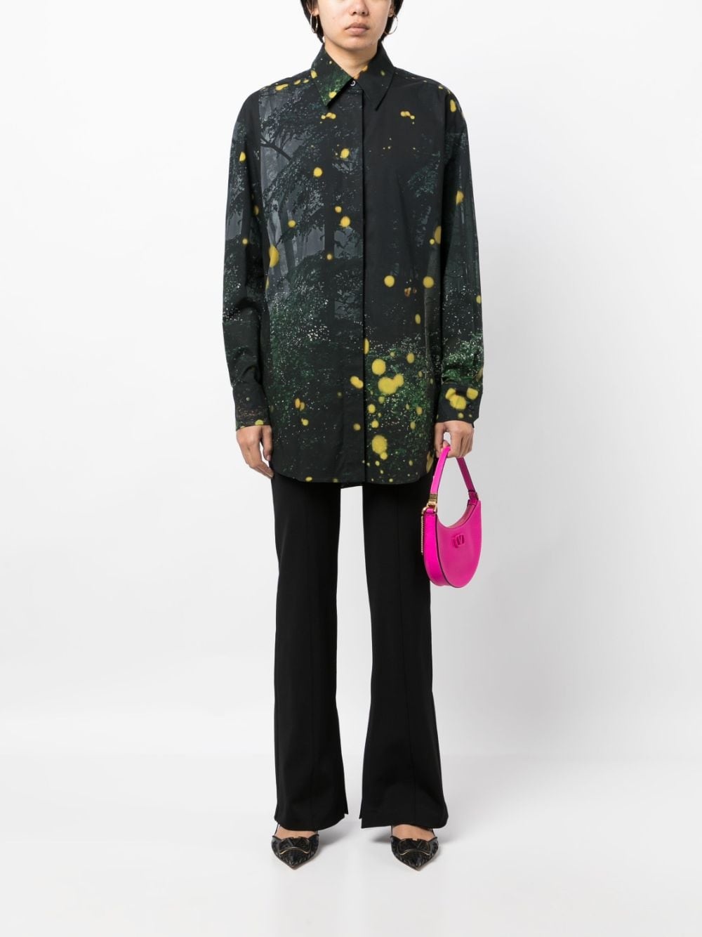 Firefly-print long-sleeve shirt - 2