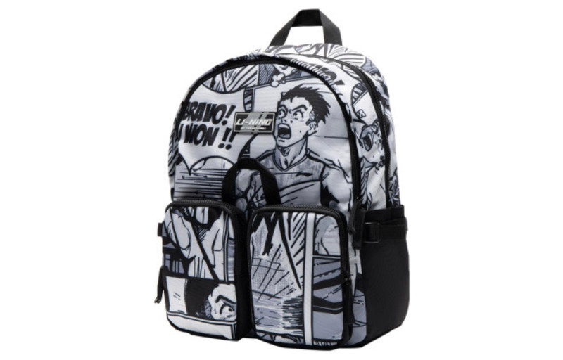 Li-Ning Li-Ning Comic Graphic Backpack 'Black' ABSS253-1 outlook
