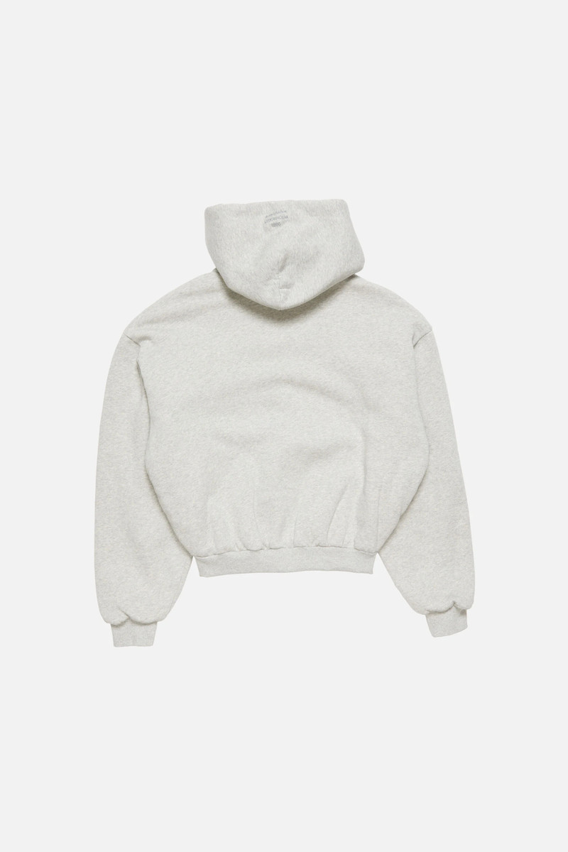 Hooded zip-up sweatshirt - Grey Melange 7
