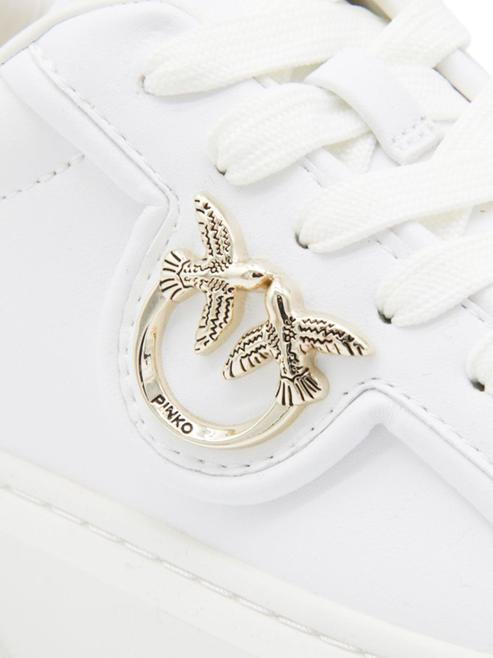 metallic-detail bird-embellishment sneakers - 3