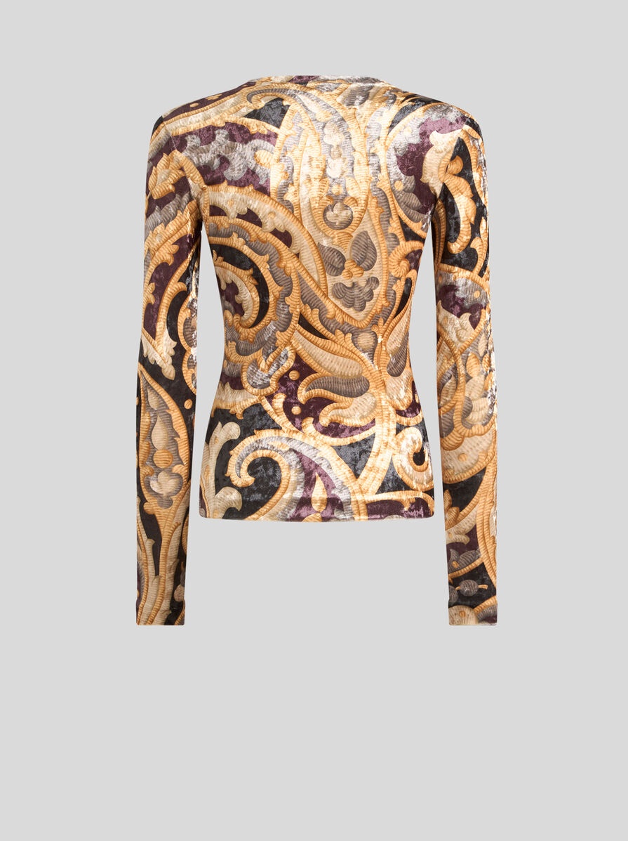 PRINTED CHENILLE TOP - 5