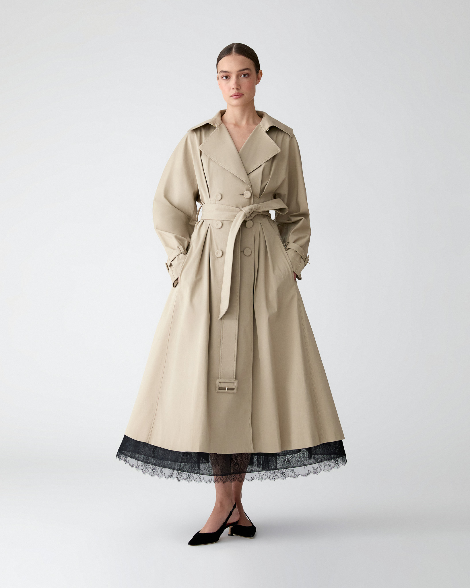 A-Line Trench Coat - 2