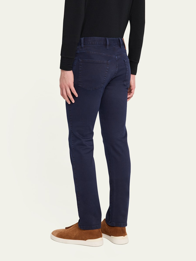 ZEGNA Men's Comfort Delave Five-Pocket Jeans outlook