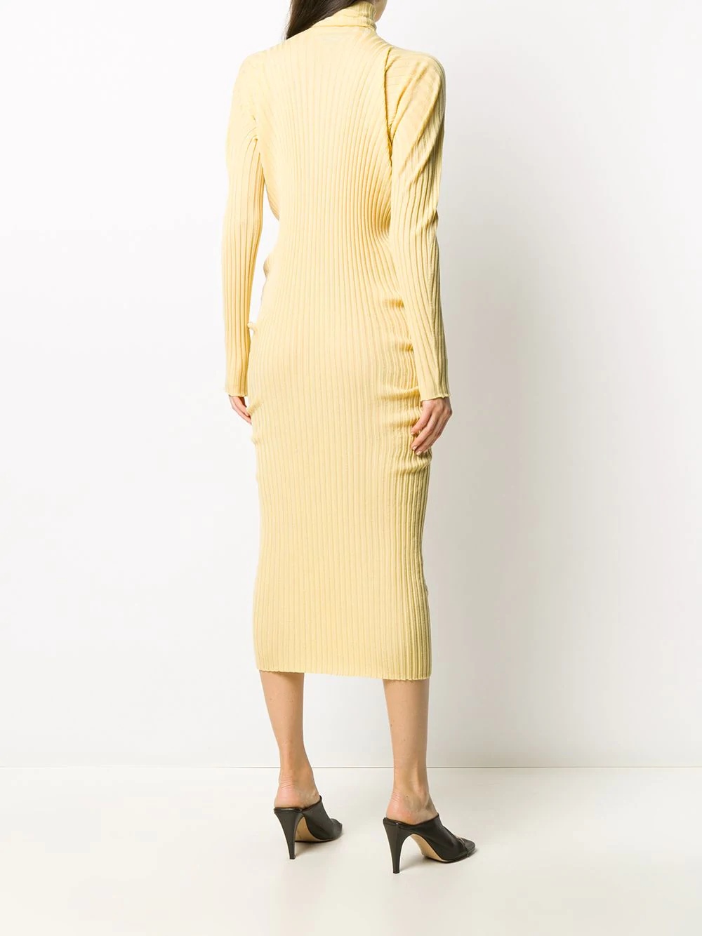 roll neck knit dress - 4