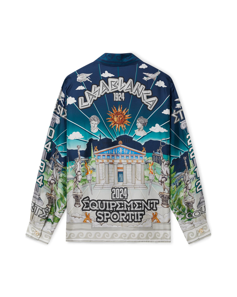 CASABLANCA Le Temple Du Sport Silk Shirt | Casablanca Paris outlook