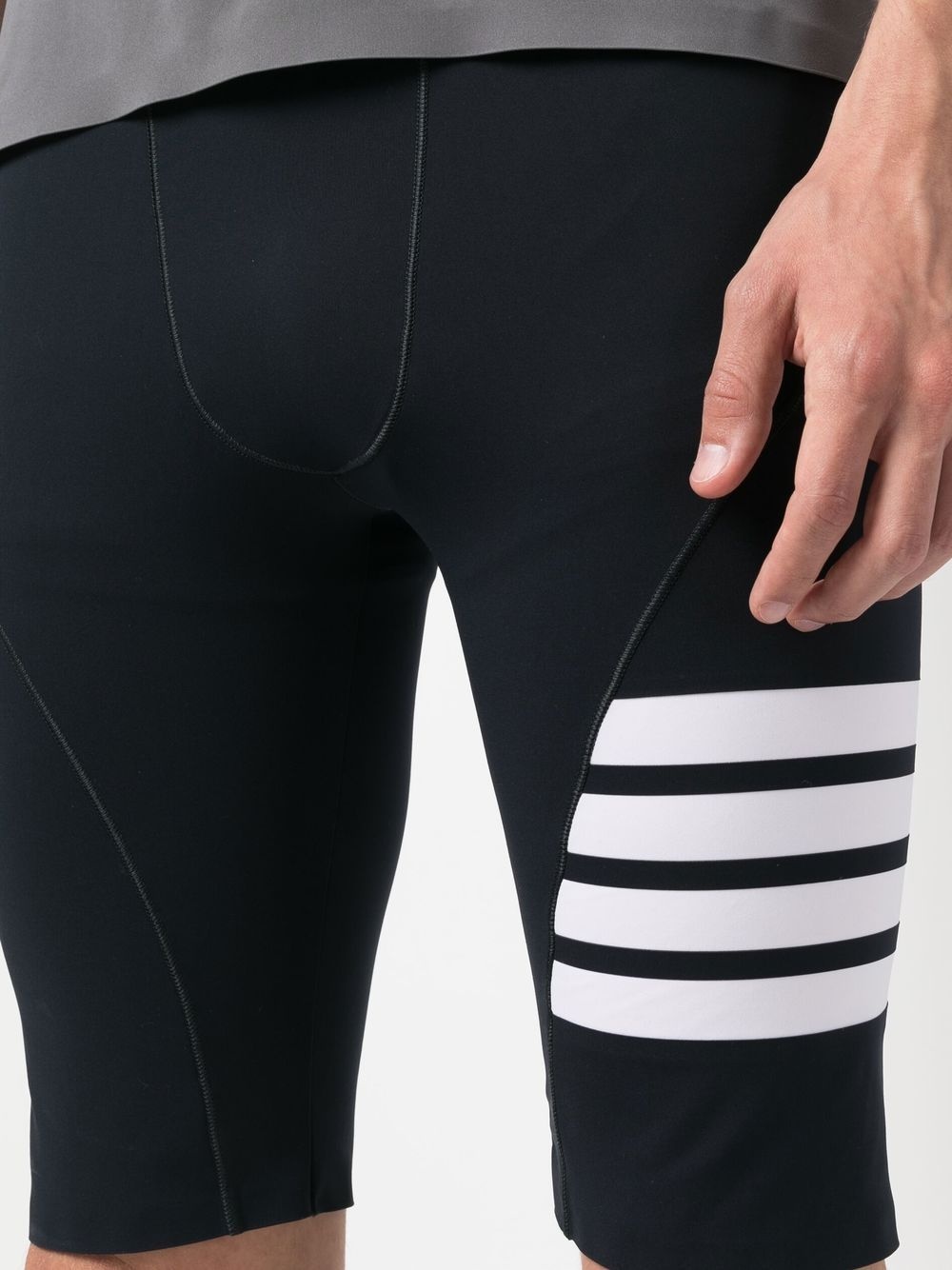 4-Bar stripe cycling shorts - 5
