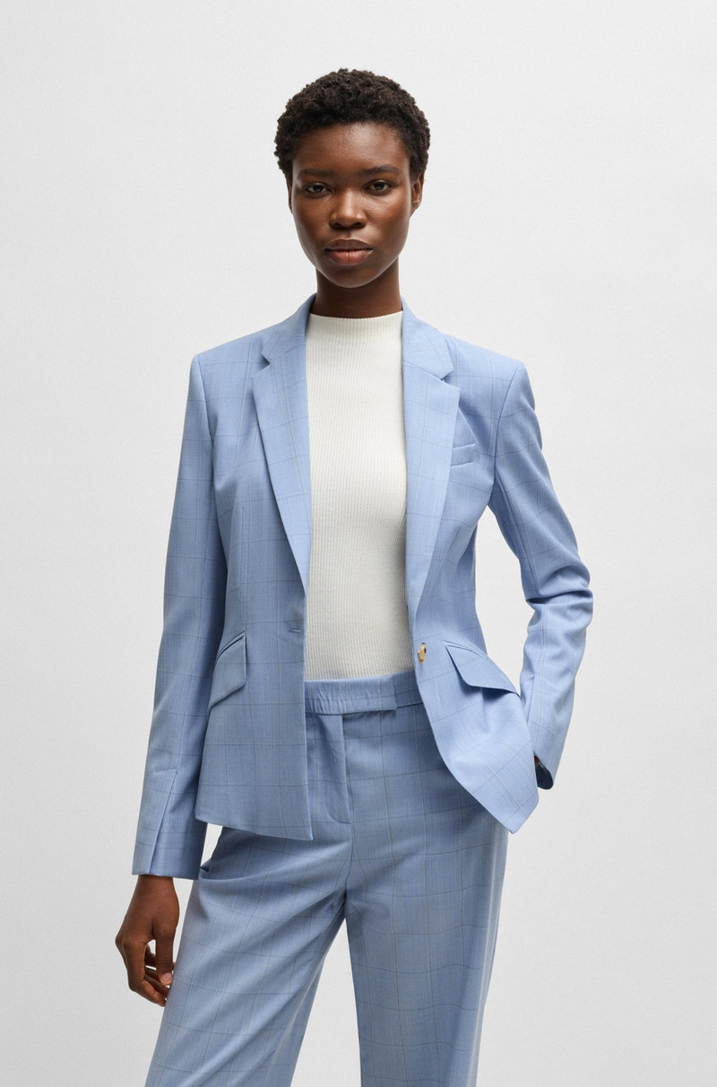 SLIM-FIT BLAZER IN CHECKED WOOL 2