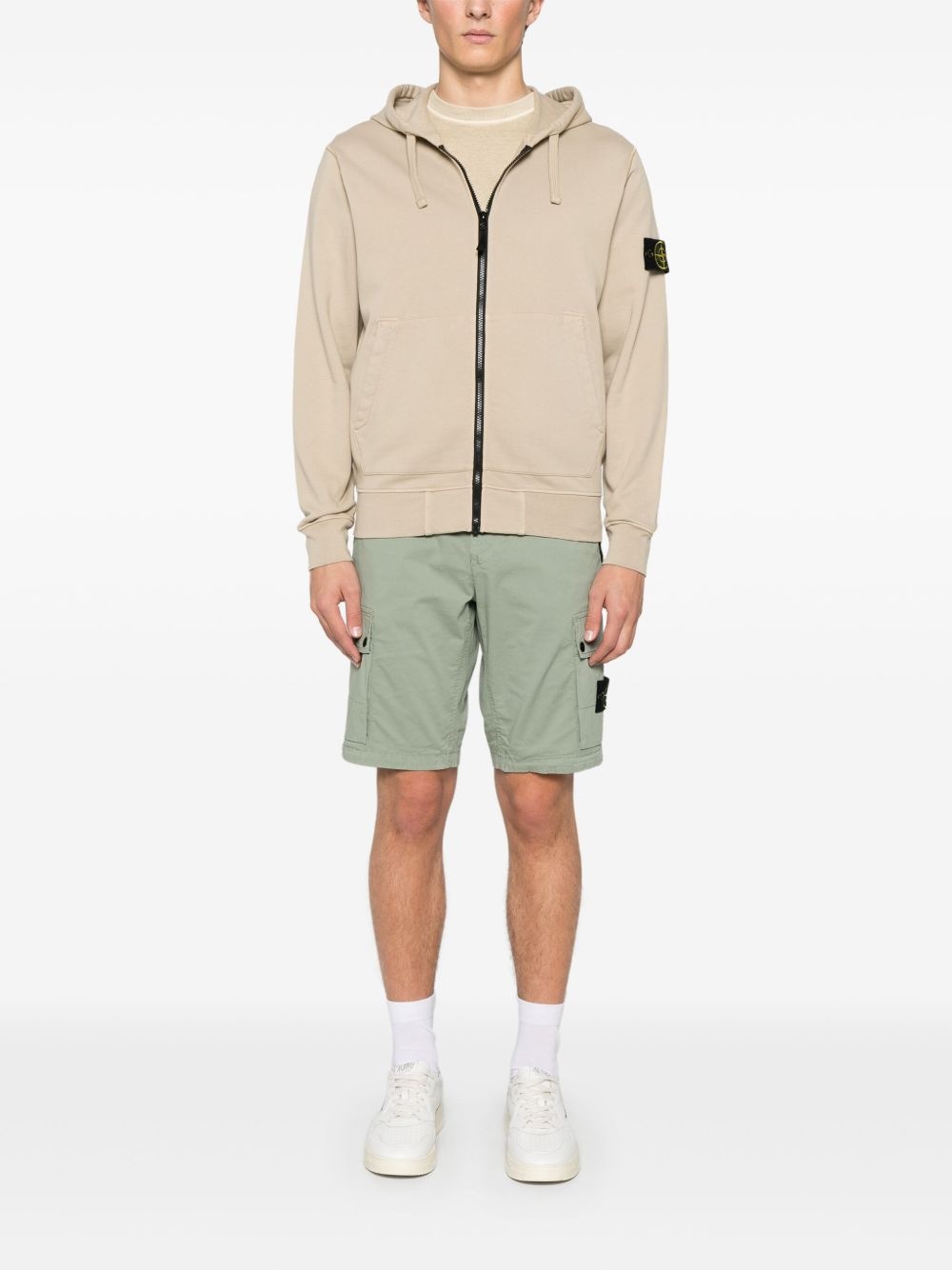 パーカー・フーディ Stone  Detachable-Badge Sweatshirt Stone Island detachable-badge hoodie | REVERSIBLE