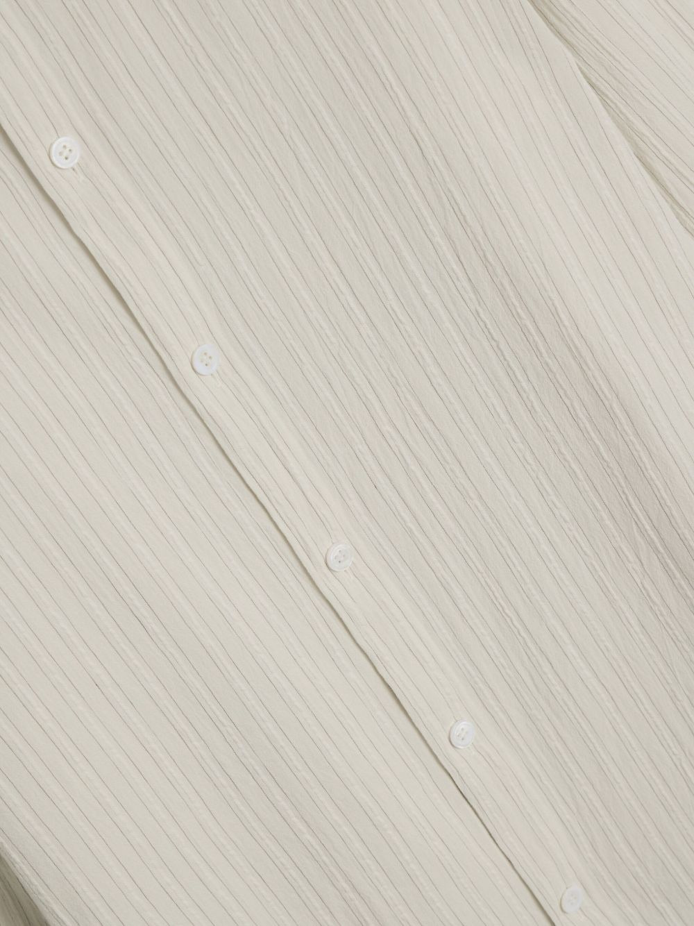 pinstripe asymmetrical shirt - 3