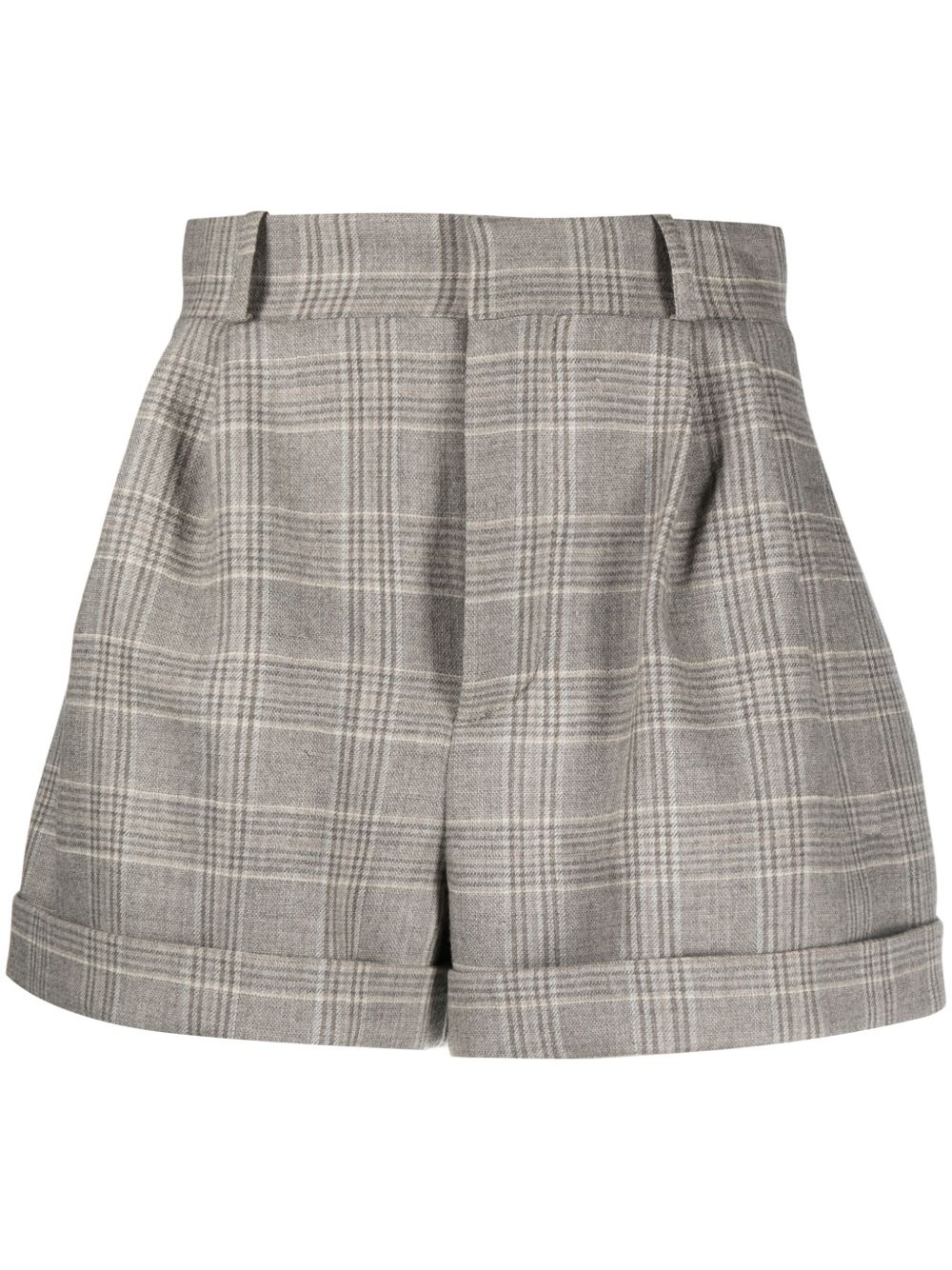 Kudebi plaid-check shorts - 1