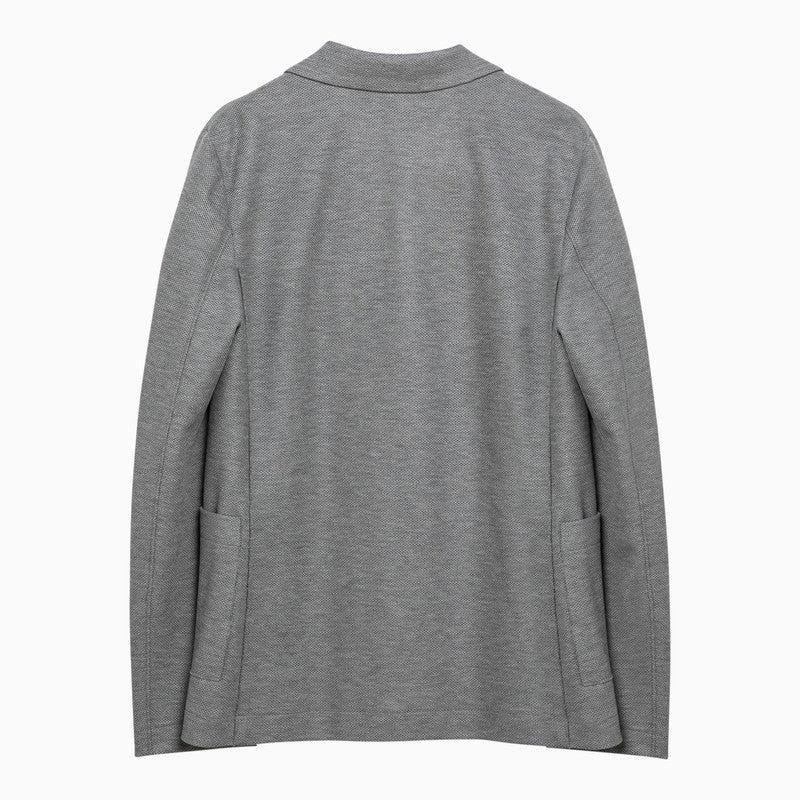 Harris Wharf London Light Grey Single-Breasted Cotton Jacket Women - 2