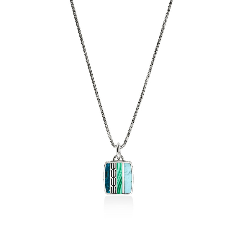 Icon 50 Necklace, Sterling Silver, Hardstones 1