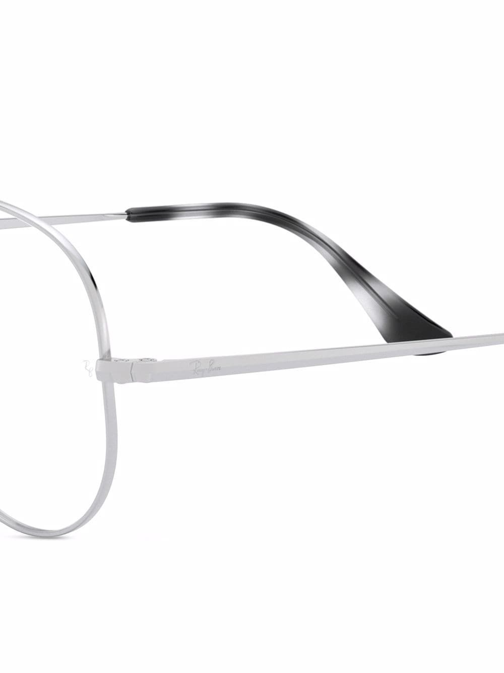 aviator-frame metal glasses - 3