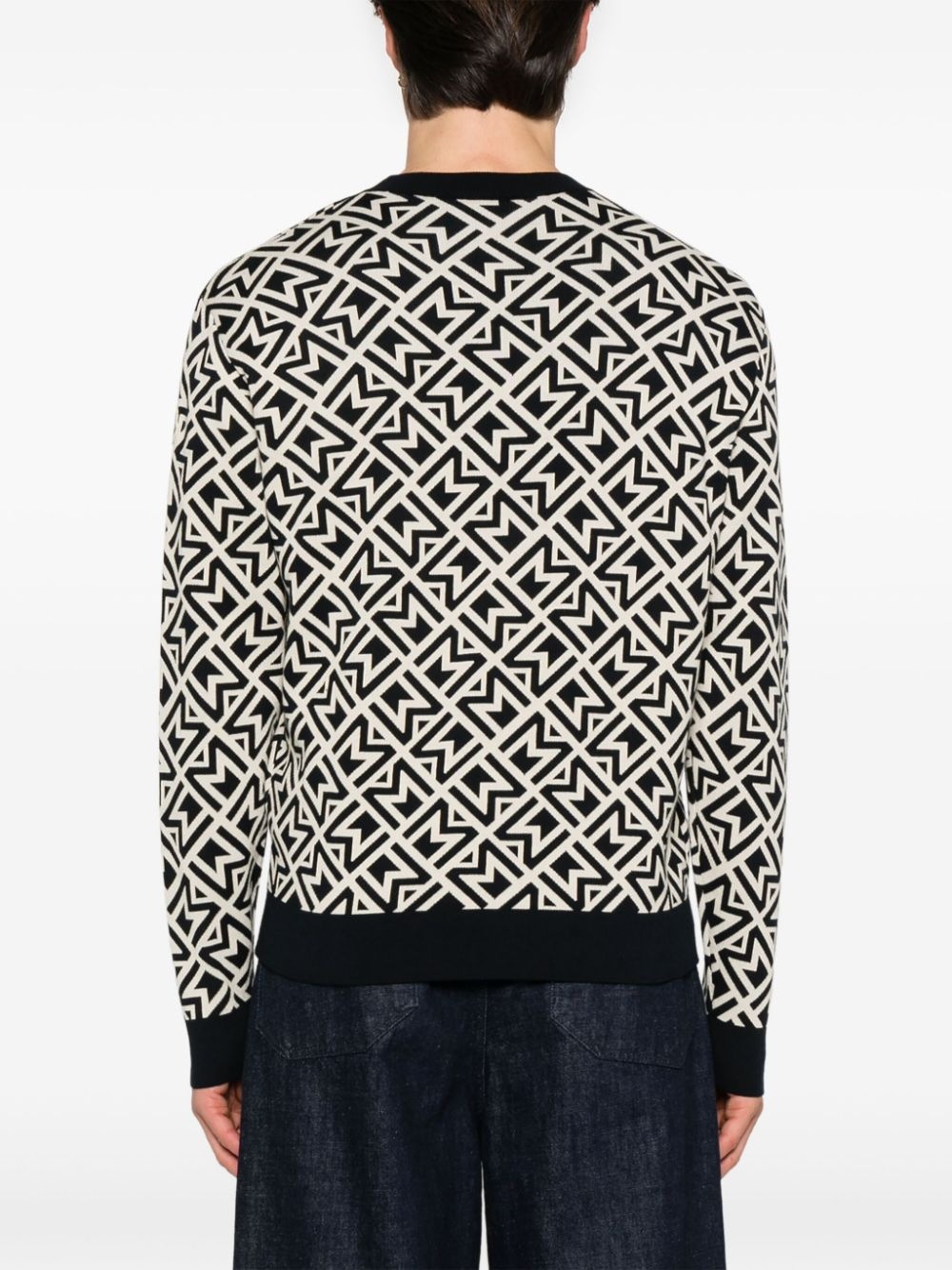 monogram sweater - 4