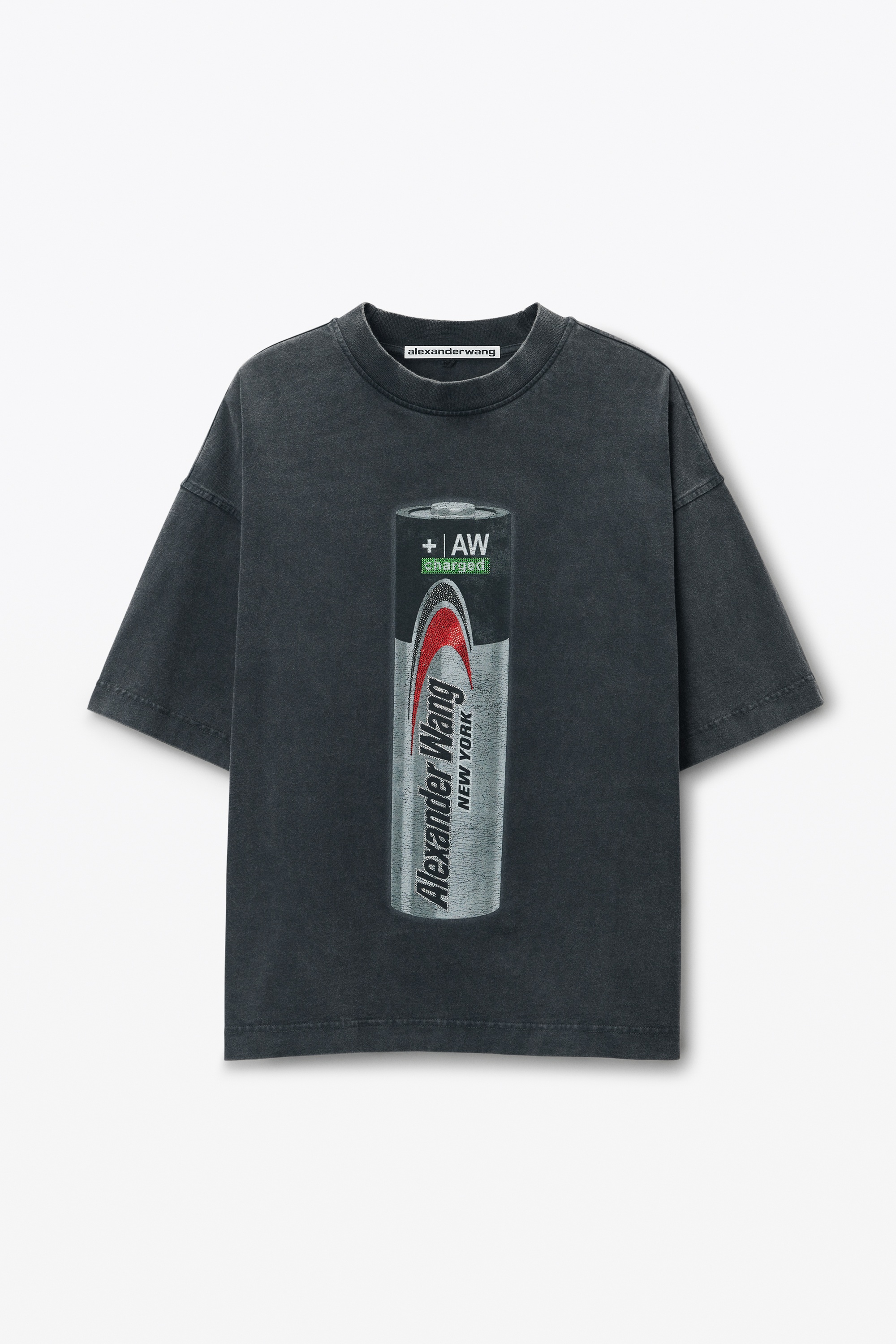 Unisex Battery Logo-Print Graphic T-Shirt - 1